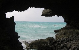 looking through rocks