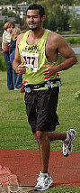 Edgar finishes his first marathon