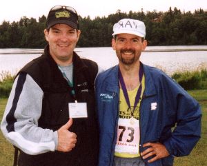 Mike Gunther congratulates Ray