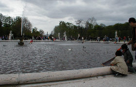 fountain near Louvre