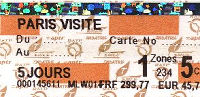 Metro pass - 5 days!