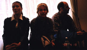 Erin, Lori, Ray in lobby