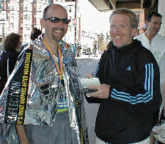 Kevin Tresolini (Wilmington News Journal) interviews Ray after race