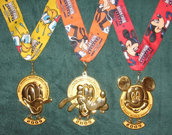 Disney race medals